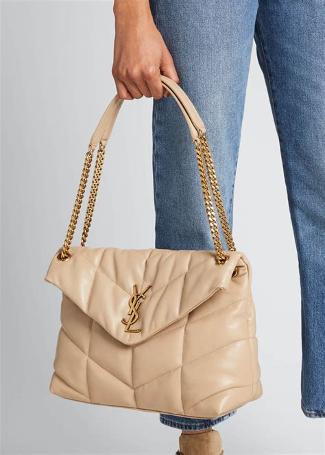 ysl tasche puffer|SAINT LAURENT Puffer medium quilted leather shoulder bag.